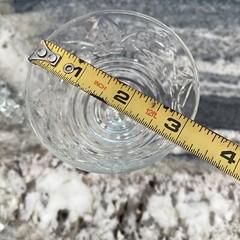 MINT Libbey Rock Sharpe Normandy Etched Sherbert Goblet Wine Glass Antique