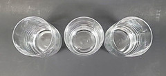 Set of 3 Bohemia Crystal Tumbler Style Drinking Glasses 5-1/8″Tall