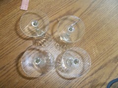 4 Etched Fancy Wine Champagne Stem Flutes/Glasses 7″ Tall 12 Oz Box B11