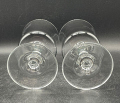 Beer Glass Water Goblets Lily Langtry Cabaret Showgirl Pair Vintage 1980’s