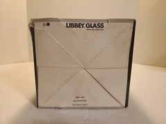 LIBBEY 4 COOLER TUMBLER GLASSES 15 OZ MCM TENNIS RETRO VTG NEW NIB BOX BAR PARTY