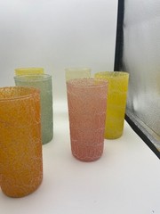 Spaghetti String Multicolor Glass – Set of 10