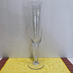 2 Igor Carl Faberge Kissing Doves Champagne Flutes Frosted Glasses France Set
