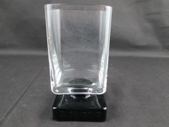 Square Disaronno Amaretto Barware Cordial Glass, Black Base, 4.25”x 2.25″