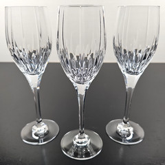 (6) Mikasa Arctic Lights 6 Oz Wine Glasses Set Elegant Crystal Cut Stemware Lot