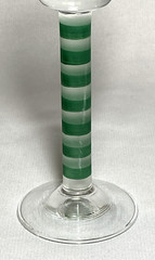MIKASA ~ Beautiful 6.75″ WINE GOBLET (Overture Green/Frost Stripe Stem, 2 Oz.)