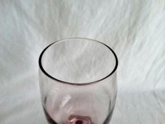 Contemporary Libbey Plum Colored Glass Premiere 7 1/4 inch Tulip Wine Glass EUC