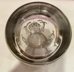 2 VTG MCM KIMIKO Guardian Shield Crest HIGHBALL GLASSES Silver