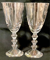 Baccarat Vega Fortissimo Crystal Wine Glass clear 2set no Box