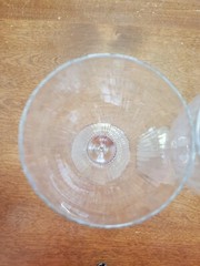 Fostoria Inspiration Water Goblet Narrow Optic Glasses Set of 4 Model 6107