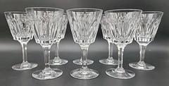 Vintage Abbey by Stuart Wine Glasses 5 1/8″ Made 1955 To 1977 Set Of 8 «Mint»