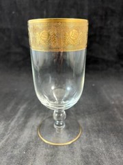 Glastonbury Lotus Goldenrod Pair of Iced Tea Glasses
