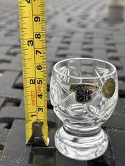 Beautiful Bohemia Czech Republic Lead Crystal Vodka Shot Glasses Set Of 6