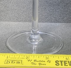 Marquis by Waterford Martini Glass Polka Dot, Sapphire, 7 1/2”, Beautiful! Used!