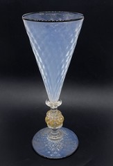 Kenny Pieper Studio Glass Opal Collection Flute Vase Cup