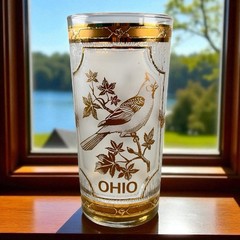 Culver MCM 22k Gold Highball Tumbler OHIO State Rare
