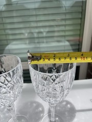 Set Of 3 Marquis Waterford Crystal Markham Wine Glasses Goblets 8.5”