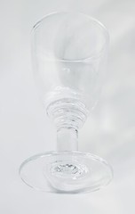 Simon Pearce PEZ7 Clear Crystal Rippled Hand Blown 17 OZ Glass Water Goblet NEW