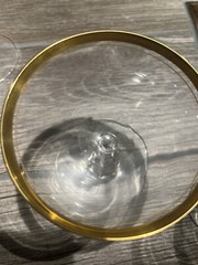 VTG Gold Rim Glasses Round Set of 27 ELEGANT DINNER PARTY COCKTAIL