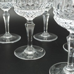 SÈVRES – 6 Red Wine Glasses In Crystal Model SAVANNAH