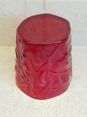 Seneca Glass Driftwood Casual 14 ounce Double Old Fashioned Glass Red 3 3/4″