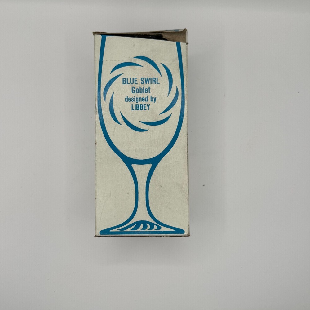 Nos Blue Swirl 10oz Goblet Designed By Libbey from DUZ Detergent