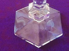 Val St. Lambert Crystal CANDLESTICK 9 1/4″ Tall Signed (NF)