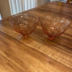 8 Vintage 1960s Mid Century Morgantown Seneca Driftwood Amber Sherbet Glasses