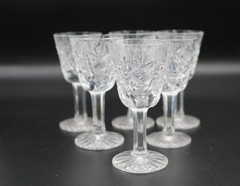 Set of 6 Waterford Crystal Clare Cut Cordial Glasses 3.5″