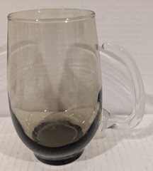 Libbey Tempo Tawny Smoke Set of 4 Open Handle Mugs Glasses Tankard 5.25″