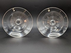 2 Vtg Imperial Glass Candlewick Stem Martini Champagne Wine Sherbet 4Oz Glasses