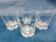 (4) VTG Princess House Regency Whiskey / Lowball Crystal Glasses 9oz.