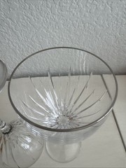 Miller Rogaska 2 Soho Platinum Trim Wine Goblets VGUC