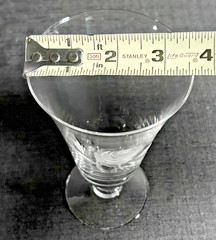 Fostoria Rose-Crystal Goblets-Deep Cut Grey Rose-6 Iced Tea, 6 Water, 6 Sherbet