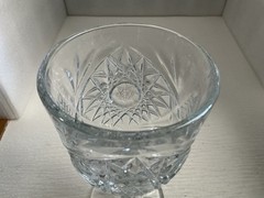 STAR OF DAVID Hobstar Goblet Glass Footed Water Wine 12 Oz Libbey