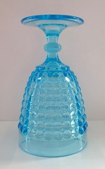 Adams EAPG Thousand Eye Turquoise Blue Sensation #160 Water Goblet USA 1874