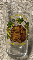 Weinstube Schloss Heidelberg Germany Souvenir Shot Glass Wine Barrel Grapes