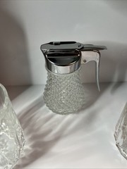 2 Diamant Cristal D’Arques-Durand Crystal Glass Coffee Mugs W/sugar dispenser