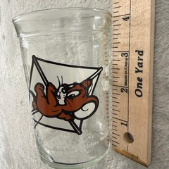 VTG Anchor Glass Welch’s Tom & Jerry Glass Dino Jerry Mouse 1990 Set