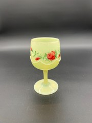 Antique Heisey Beaded Swag Custard Glass