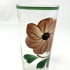 Blue Ridge Southern Pottery Glassware Tumbler Ridge Daisy Pattern Federal Glass