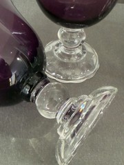 Fostoria American Lady Amythest Cocktail Liquor 3 5/8″ Tall Glasses