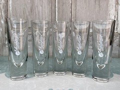 Set of 5 Appletiser Highball Bullet Brunch Glasses Made in Italy