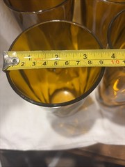 Creative Ware Polycarbonate Optic Diamond Amber 24OZ Tumbler Set Of 6