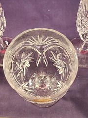 Kristal Zajecar Wine Glasses Set of 4 Pinwheel & Star Cut Pattern