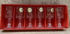 6 cristal d’arques longchamp crystal Cordial glasses 6 cl