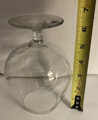 CLEAR GLASS BRANDY SNIFTER GOBLET – 6.5” TALL