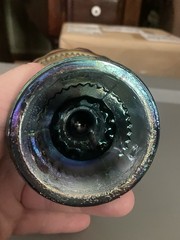 Vintage Indiana Iridescent Thumb Print Goblet