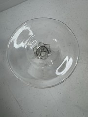 1 Crystal Wine Glass Clear 6″ H x 2 3/4″ W Base Vtg 6 oz