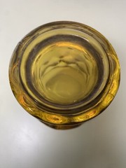 Vintage Anchor Hocking Glasses Amber Georgian Honeycomb 5 1/2” Tumblers Set of 2